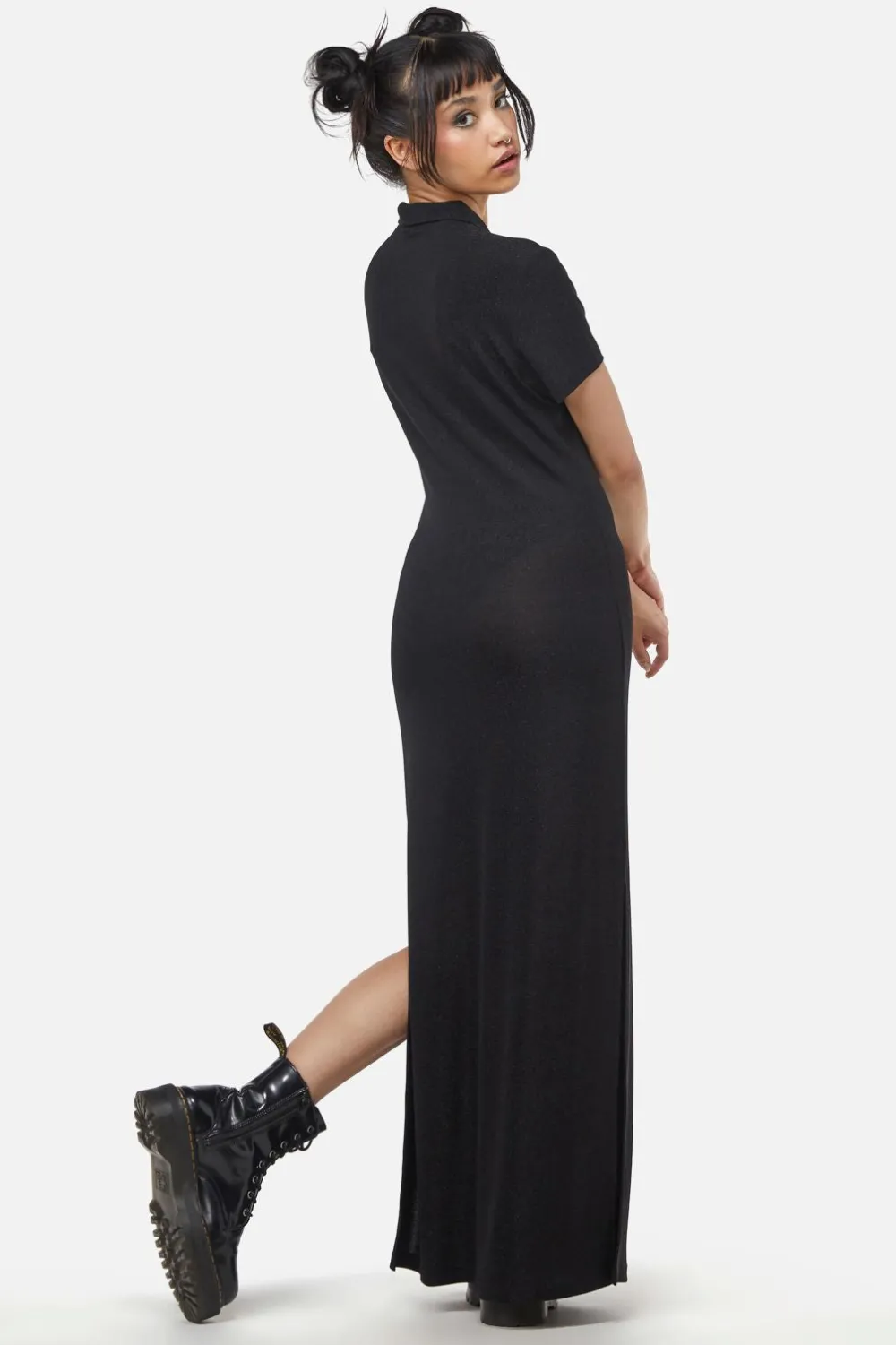 Dangerfield US Glitter Mesh Midi Dress Discount