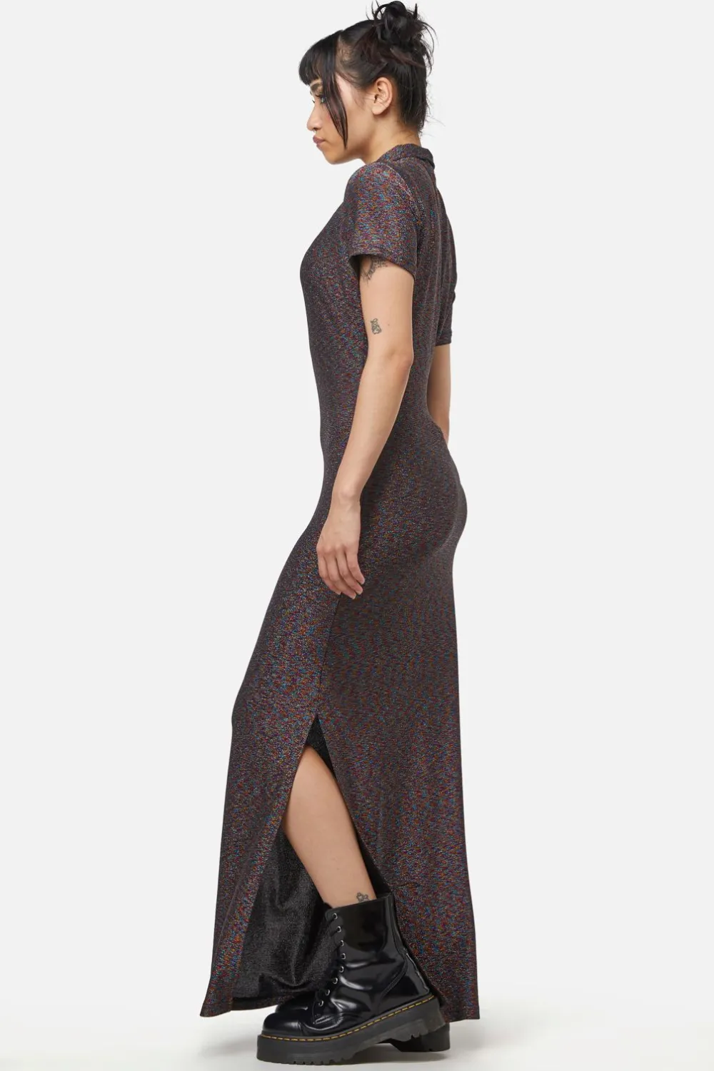 Dangerfield US Glitter Mesh Midi Dress Discount