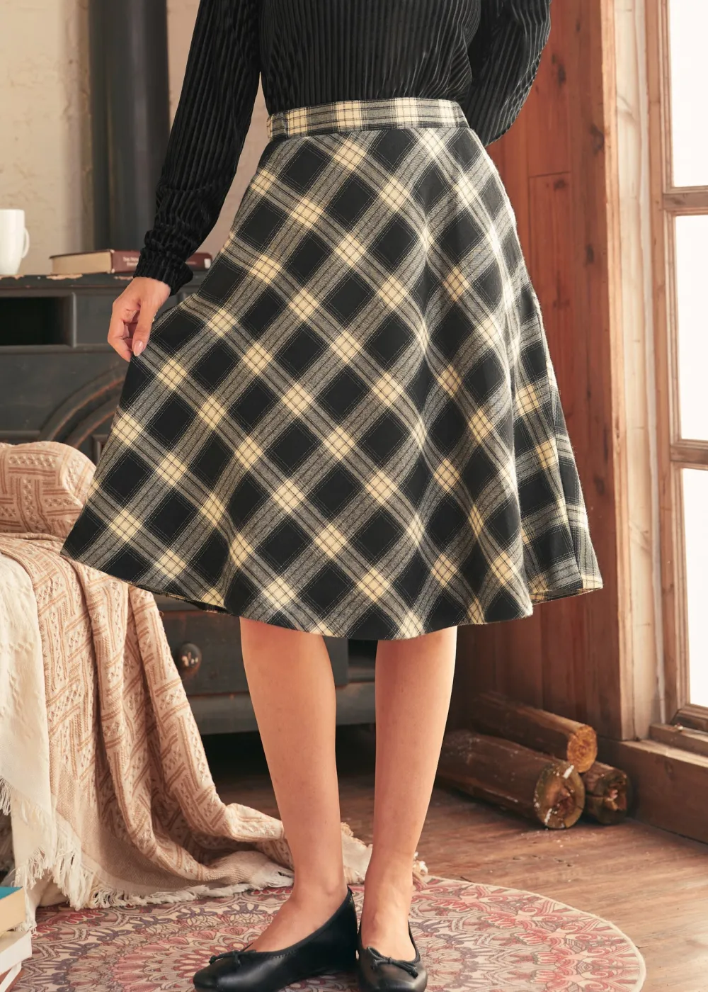 BTC Golden Hour Gal Midi Skirt Cream Pie Discount