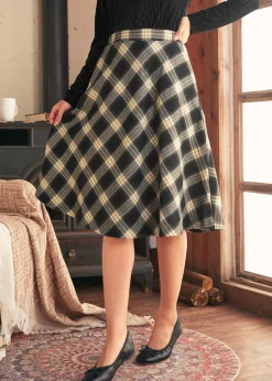 BTC Golden Hour Gal Midi Skirt Cream Pie Discount