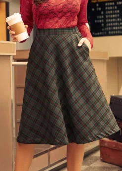BTC Golden Hour Gal Midi Skirt Merry Lumberjack Dream Outlet