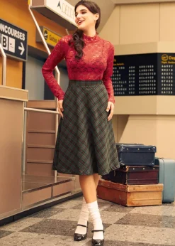 BTC Golden Hour Gal Midi Skirt Merry Lumberjack Dream Outlet