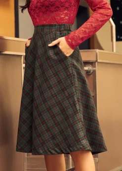 BTC Golden Hour Gal Midi Skirt Merry Lumberjack Dream Outlet