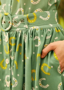 Golden Hour Glide Skirt Green Horseshoe Sale