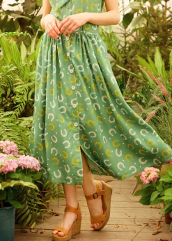 Golden Hour Glide Skirt Green Horseshoe Sale