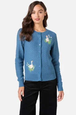 Goose Embroidered Cardigan Online