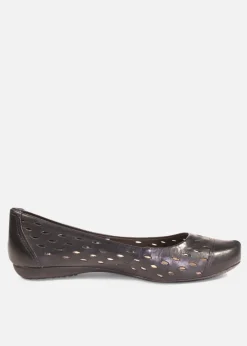 Grand Leather Comfort Flats Hot