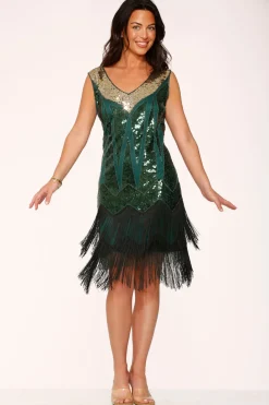 Green Flapper Dress New