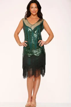 Green Flapper Dress New