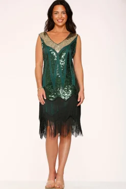 Green Flapper Dress New