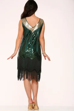 Green Flapper Dress New