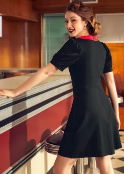 BTC Greet Me Sweetly A-Line Dress Midnight Muse Clearance