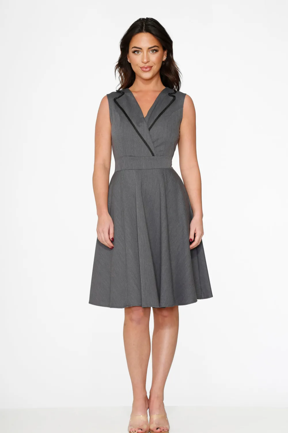 Grey Jenny Swing Dress