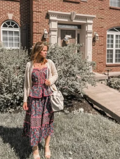 ModCloth x Gunne Sax GUNNE SAX for ModCloth Grace Peplum Midi Dress Circe's Crown Outlet