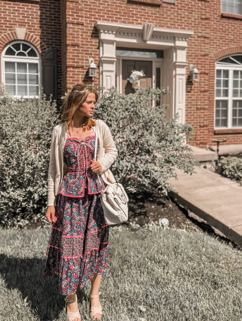 ModCloth x Gunne Sax GUNNE SAX for ModCloth Grace Peplum Midi Dress Circe's Crown Outlet