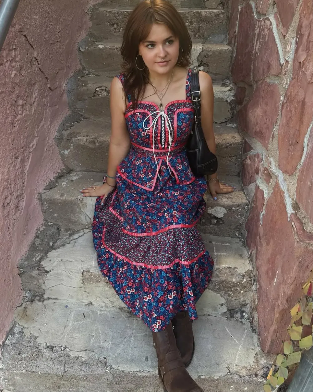 ModCloth x Gunne Sax GUNNE SAX for ModCloth Grace Peplum Midi Dress Circe's Crown Outlet