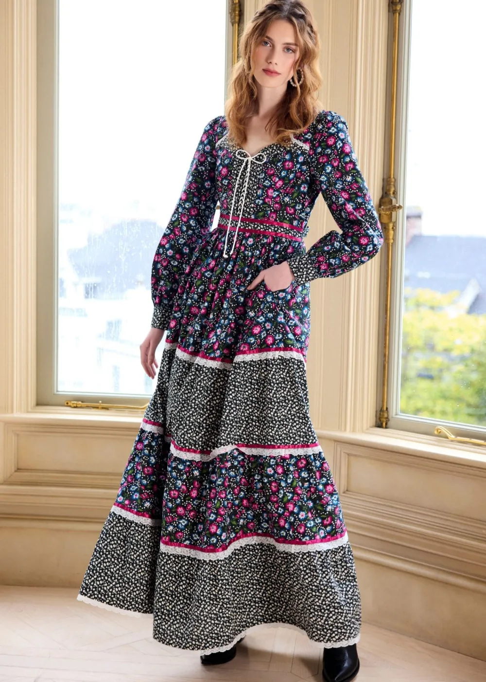 ModCloth x Gunne Sax GUNNE SAX for ModCloth Katie Maxi Dress Enchanting Bloom New