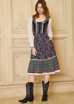ModCloth x Gunne Sax GUNNE SAX for ModCloth Madilyn Midi Dress Enchanting Bloom
