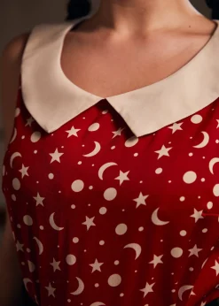 BTC Harvest Moon Melodies Collared Top Moon Beam Hot