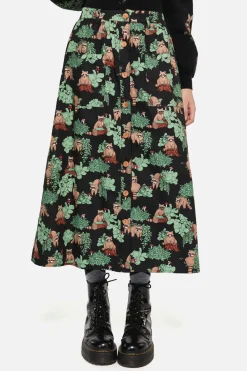 Haus Of Raccon Print Skirt Clearance
