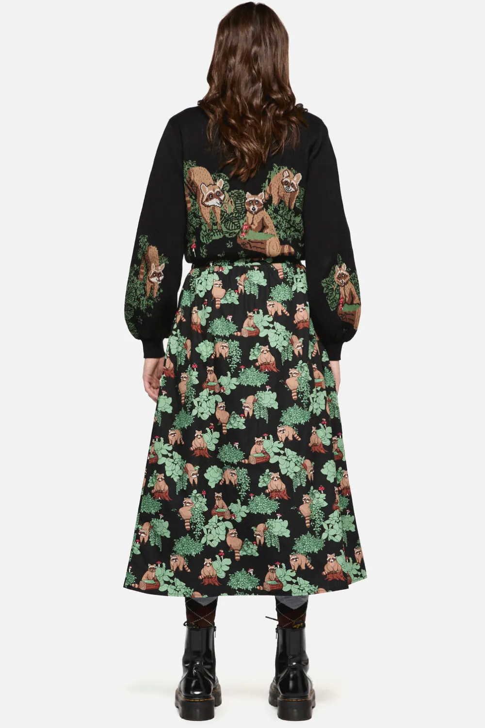 Haus Of Raccon Print Skirt Clearance