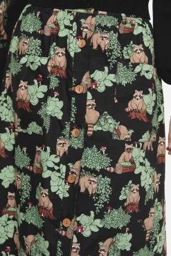 Haus Of Raccon Print Skirt Clearance