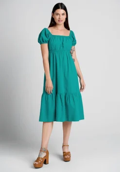 Princess Highway I Think I Love You Midi Dress GREEN Online