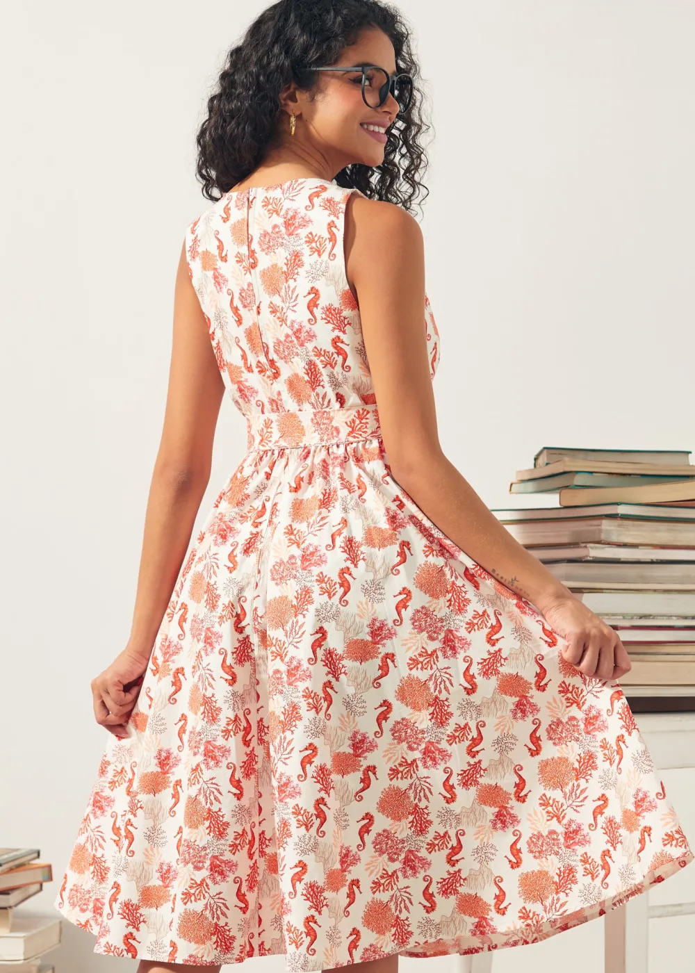 Instant Energy Faux-Wrap Dress Horsing Around