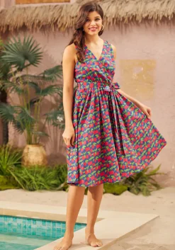 BTC Instant Energy Faux-Wrap Dress Apple