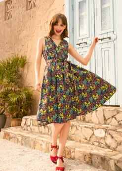 Instant Energy Faux-Wrap Dress Spirit Critters Hot