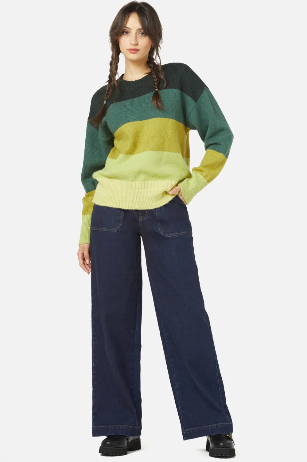 Dangerfield US Iona Stripe Sweater Clearance