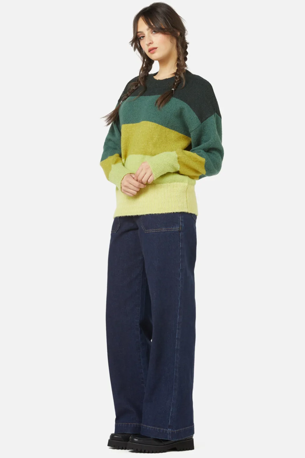 Dangerfield US Iona Stripe Sweater Clearance