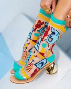 JAWS 50th Anniversary Sheer Crew Sock New