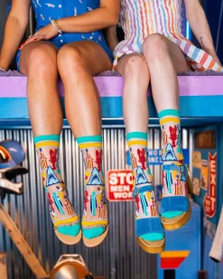 JAWS 50th Anniversary Sheer Crew Sock New