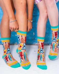 JAWS 50th Anniversary Sheer Crew Sock New