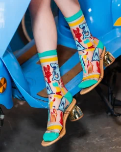 JAWS 50th Anniversary Sheer Crew Sock New