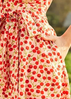 BTC Jazz Age Jive Shirt Dress Cherry Kiss Clearance