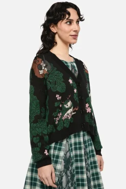 Keeper Of The Woods Graphic Knit Cardigan