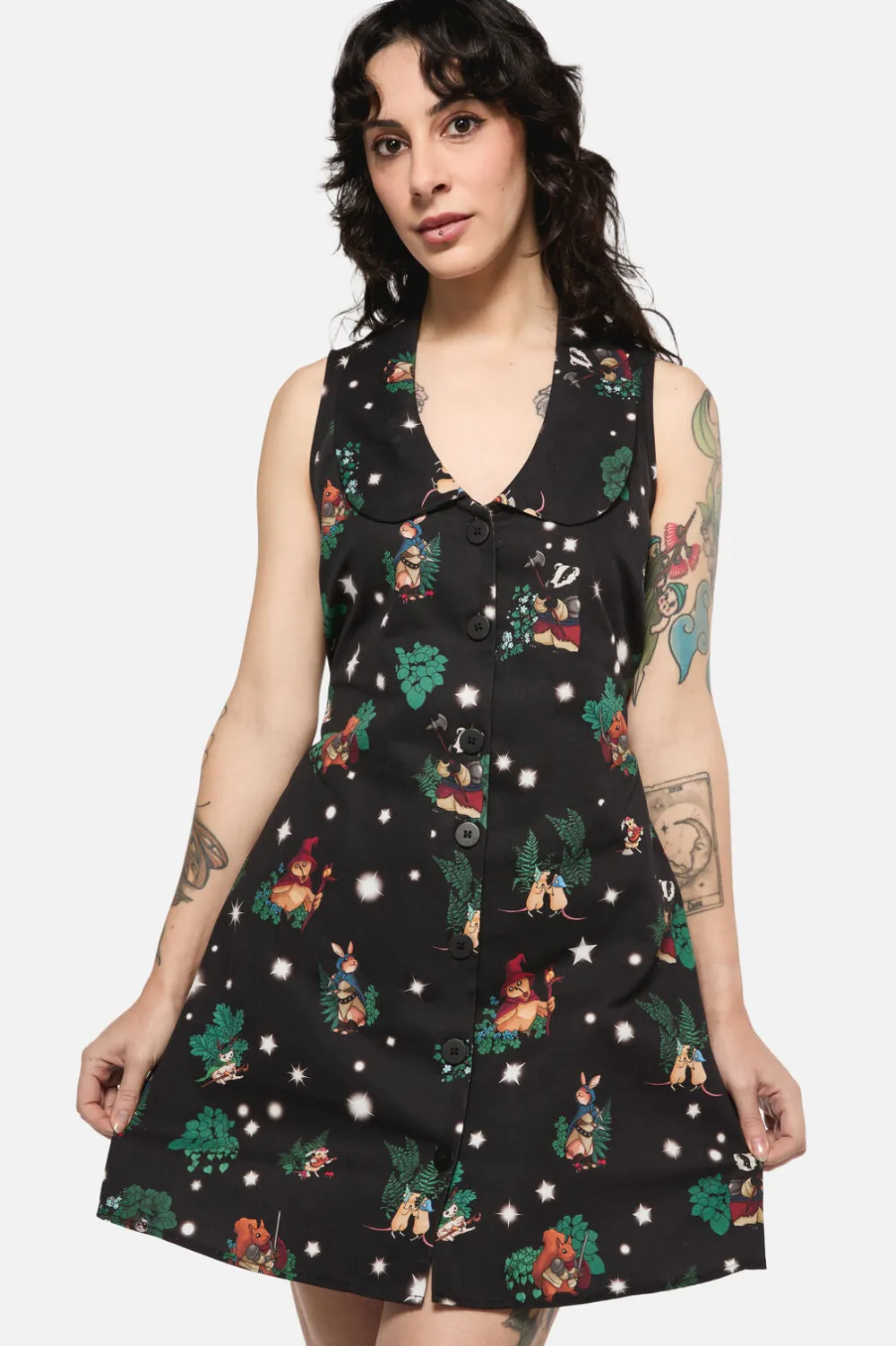 Keeper Of The Woods Print Pinafore Sale