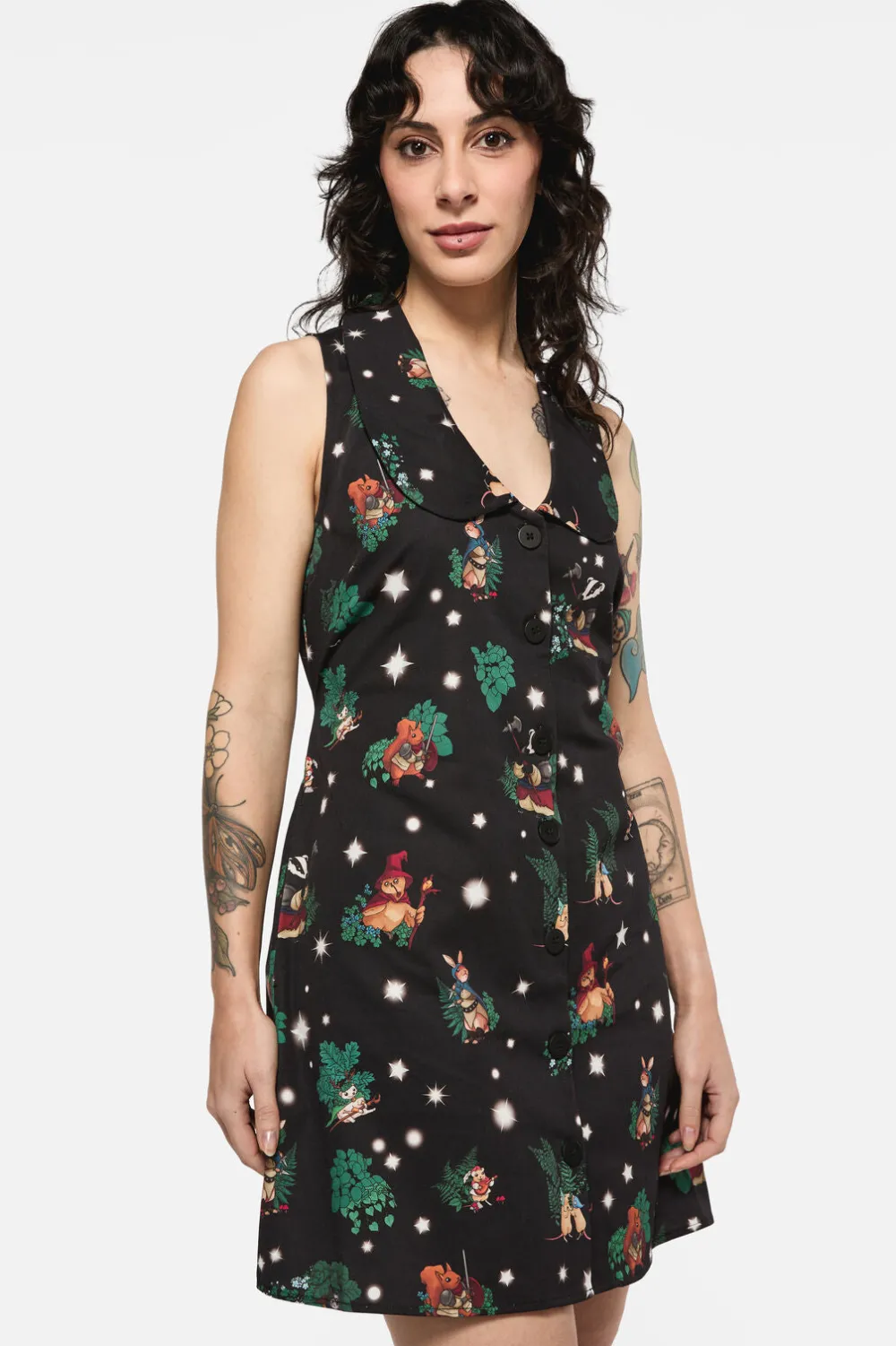 Keeper Of The Woods Print Pinafore Sale