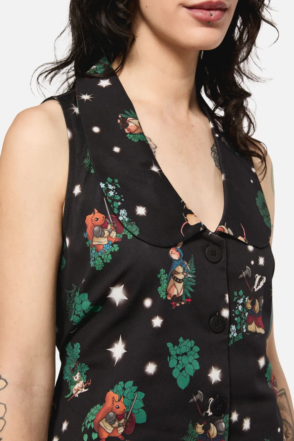 Keeper Of The Woods Print Pinafore Sale