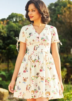 Dangerfield US Kitsch Kitty Print Dress