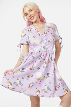 Dangerfield US Kitsch Kitty Print Dress