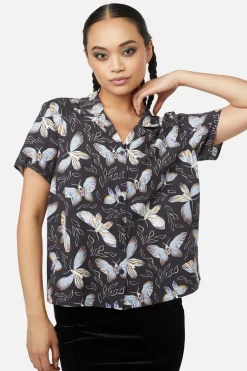 Larvae Print Blouse Best