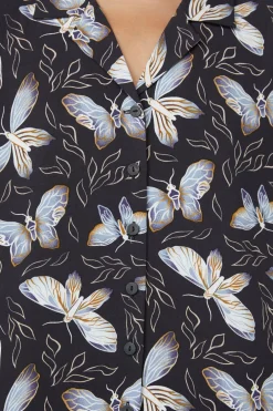 Larvae Print Blouse Best