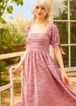 Lavender Daydream Midi Dress Dusty Wisteria Outlet