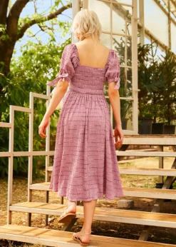 Lavender Daydream Midi Dress Dusty Wisteria Outlet