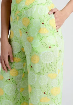 ModCloth Light Of Day Wide-Leg Pants Dandy Floral Mint Best