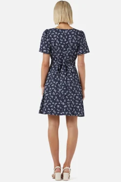 Lila Ditsy Mini Dress New