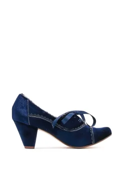 Madison Velvet Retro Heels